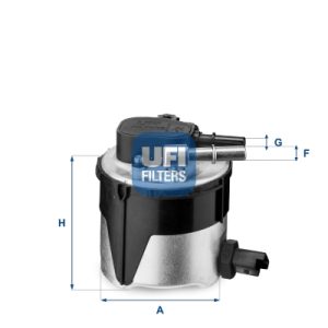 Filtru combustibil VOLVO C30 (533) 1.6 D diesel 109 cai UFI 55.170.00