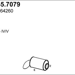 Amortizor zgomot mijloc / spate VOLVO FM7 FM 7/290 diesel 290 cai ASSO 565.7079