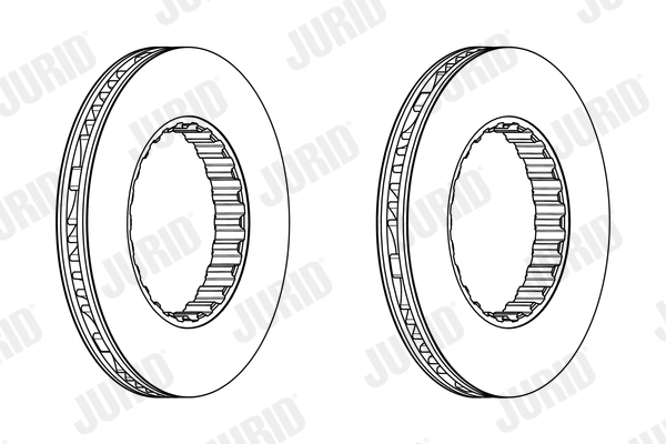 Disc frana VOLVO FH16 FH 16/550 diesel 550 cai JURID 569212J