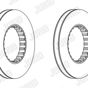 Disc frana VOLVO FL6 FL 608 diesel 171 cai JURID 569213J