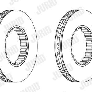Disc frana VOLVO FH16 II FH 16/750 diesel 749 cai JURID 569215J