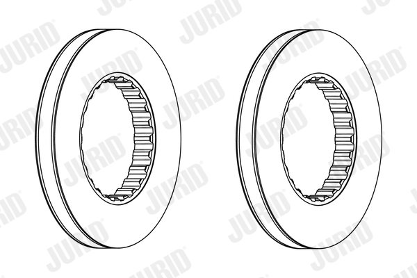 Disc frana VOLVO FH16 FH 16/610 diesel 610 cai JURID 569217J