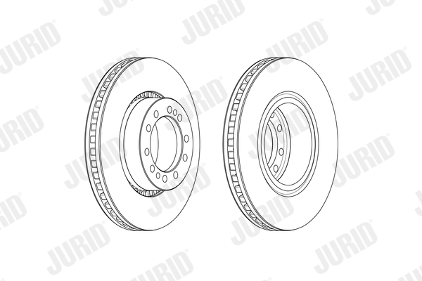 Disc frana VOLVO FL II FL 340-16 diesel 340 cai JURID 569256J