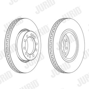 Disc frana VOLVO FL III FL 210-16 diesel 210 cai JURID 569256J