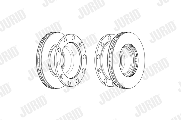 Disc frana VOLVO FL II FL 280-12 diesel 280 cai JURID 569257J