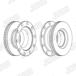 Disc frana VOLVO FL III FL 250-14 diesel 250 cai JURID 569260J