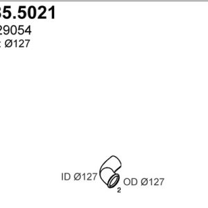 Racord evacuare VOLVO FM7 FM 7/250 diesel 250 cai ASSO 585.5021