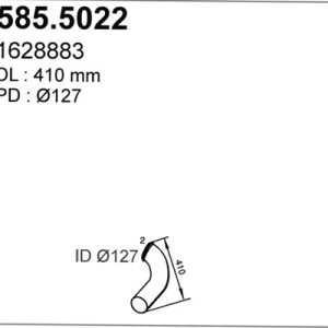 Racord evacuare VOLVO FH16 FH 16/610 diesel 610 cai ASSO 585.5022