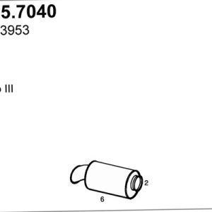 Amortizor zgomot mijloc / spate VOLVO FM FM 400 diesel 400 cai ASSO 585.7040