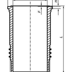Camasa cilindru VOLVO FM12 FM 12H/340 diesel 340 cai MAHLE ORIGINAL 037 WN 48 00