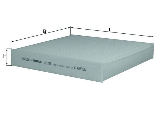 Filtru polen VOLVO C30 (533) D4 diesel 177 cai MAHLE ORIGINAL LA 293