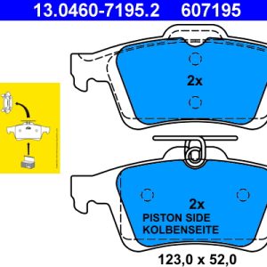 Placute frana VOLVO C30 (533) 1.6 D diesel 109 cai ATE 13.0460-7195.2
