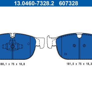Placute frana VOLVO C40 (539) Recharge electric 252 cai ATE 13.0460-7328.2