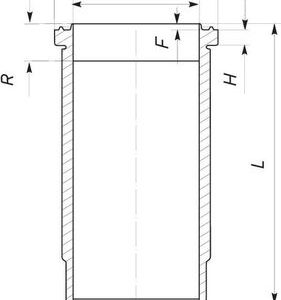 Camasa cilindru VOLVO FL6 FL 611 diesel 200 cai MAHLE ORIGINAL 037 WN 27 01