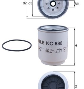 Filtru combustibil VOLVO FM II FM 380 diesel 380 cai MAHLE ORIGINAL KC 688D