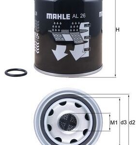 Element filtrant uscator aer compresor VOLVO FL III FL 280-16 diesel 280 cai MAHLE ORIGINAL AL 26