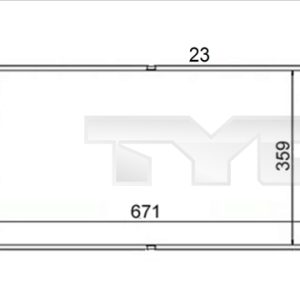 Radiator racire motor VOLVO C30 (533) 1.6 D diesel 109 cai TYC 710-0056-R
