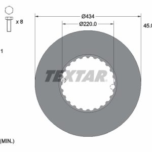 Disc frana VOLVO FH12 FH 12/500 diesel 500 cai TEXTAR 93272111