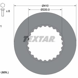 Disc frana VOLVO FM FM 360 diesel 360 cai TEXTAR 93322711