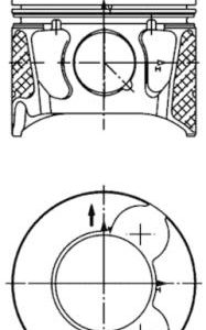 Piston VOLVO C30 (533) 2.0 D diesel 136 cai KOLBENSCHMIDT 99700600