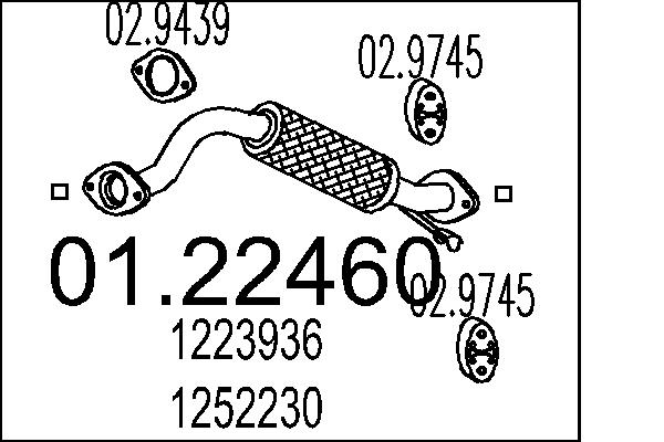 Racord evacuare VOLVO C30 (533) 1.6 D diesel 109 cai MTS 01.22460