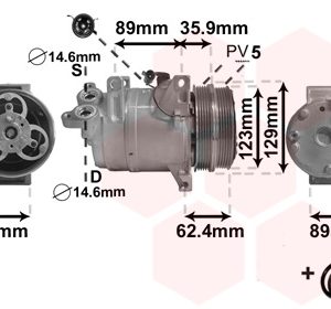 Compresor climatizare VOLVO C30 (533) T5 benzina 220 cai VAN WEZEL 1800K433
