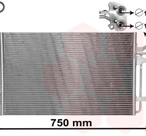 Condensator climatizare VOLVO C30 (533) 2.0 benzina 145 cai VAN WEZEL 59005149