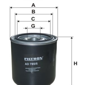 Element filtrant uscator aer compresor VOLVO FM III 420 LNG diesel 420 cai FILTRON AD 785/5