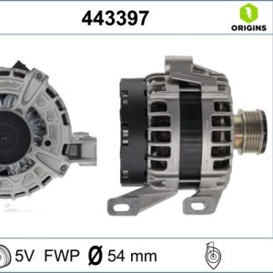Alternator VOLVO C30 (533) D3 diesel 150 cai VALEO 443397