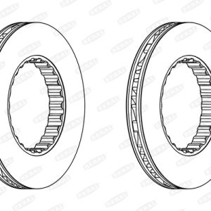 Disc frana VOLVO FH16 FH 16/540, FH 16/550 diesel 539 cai BERAL BCR348A