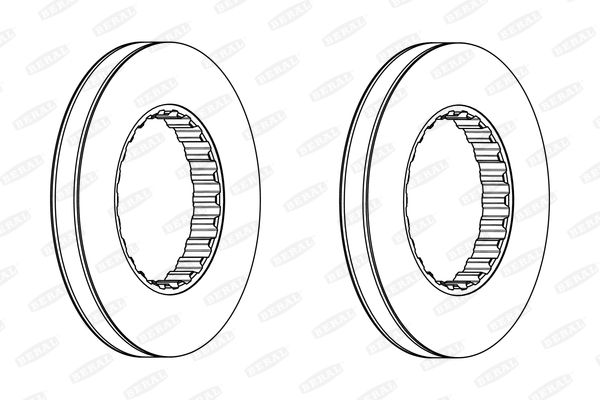 Disc frana VOLVO FH II 420 LNG diesel 420 cai BERAL BCR349A
