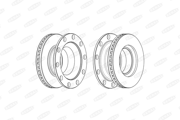 Disc frana VOLVO FL II FL 290-14 diesel 290 cai BERAL BCR378A
