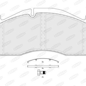 Placute frana VOLVO FH12 FH 12/430 diesel 430 cai BERAL BCV29125TK