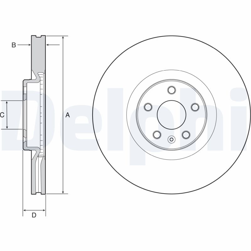 Disc frana VOLVO EX30 (416) Performance AWD electric 428 cai DELPHI BG9231C