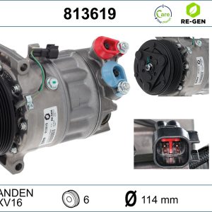 Compresor climatizare VOLVO C30 (533) D2 diesel 115 cai VALEO 813619
