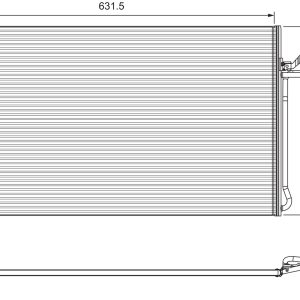 Condensator climatizare VOLVO C30 (533) D5 diesel 180 cai VALEO 814322