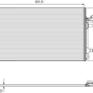 Condensator climatizare VOLVO C30 (533) 2.0 D diesel 136 cai VALEO 814323