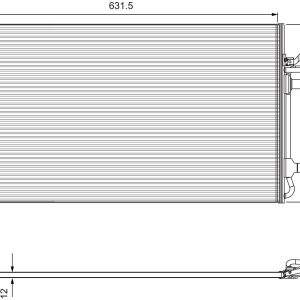 Condensator climatizare VOLVO C30 (533) 1.6 D diesel 109 cai VALEO 814324