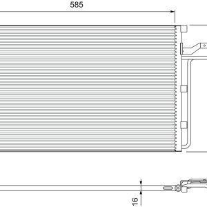 Condensator climatizare VOLVO C30 (533) T5 benzina 230 cai VALEO 814416