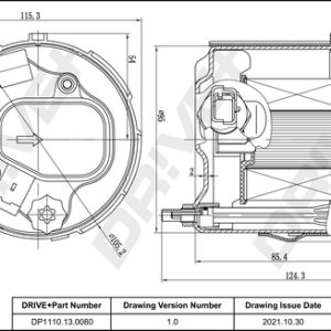 Filtru combustibil VOLVO C30 (533) 1.6 D diesel 109 cai DRIVE DP1110.13.0080