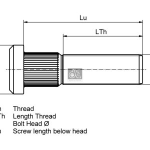 Bolt roata VOLVO FM12 FM 12/420 diesel 420 cai DT SPARE PARTS 2.65101