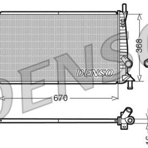 Radiator racire motor VOLVO C30 (533) 2.0 FlexFuel Benzina/Etanol 146 cai DENSO DRM10075