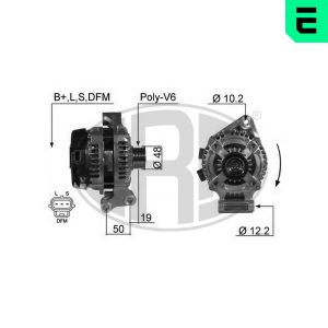 Alternator VOLVO C30 (533) 1.6 benzina 100 cai ERA 210384A