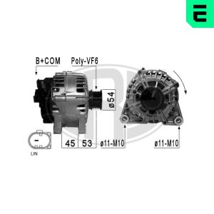 Alternator VOLVO C30 (533) D2 diesel 115 cai ERA 210876