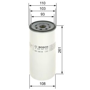 Filtru ulei VOLVO FL10 FL 10/360 diesel 360 cai BOSCH F 026 407 043