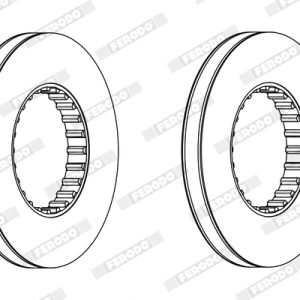 Disc frana VOLVO FL6 FL 613 diesel 250 cai FERODO FCR249A