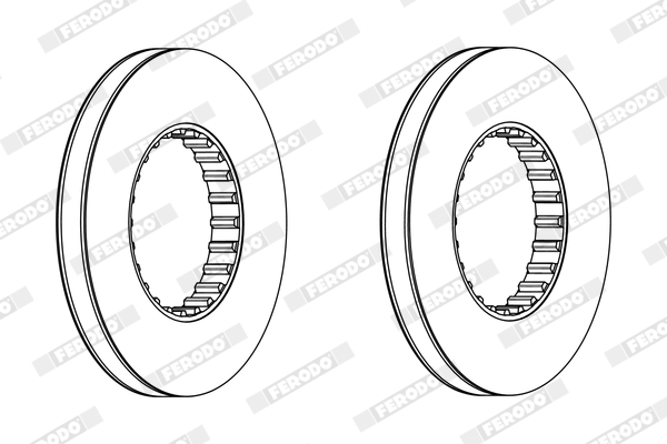 Disc frana VOLVO FL6 FL 615 diesel 230 cai FERODO FCR249A