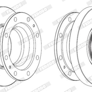 Disc frana VOLVO FL6 FL 610 diesel 179 cai FERODO FCR278A