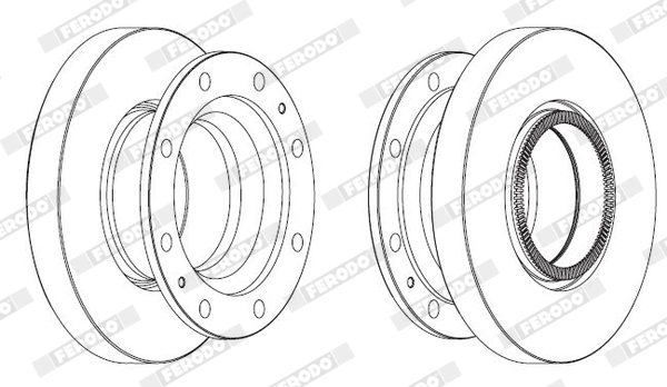 Disc frana VOLVO FL6 FL 626 diesel 220 cai FERODO FCR278A