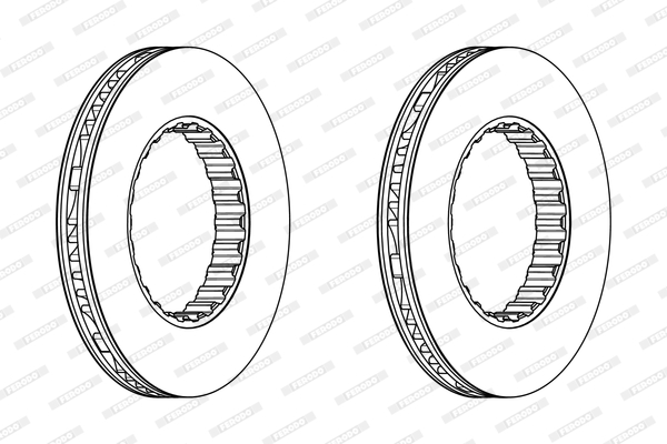 Disc frana VOLVO FM12 FM 12/340 diesel 340 cai FERODO FCR348A